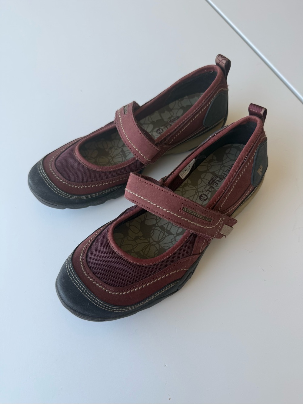 Merrell Women's Burgundy Mary Jane Trek Slip-On
